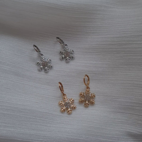 Video of snowflake earrings