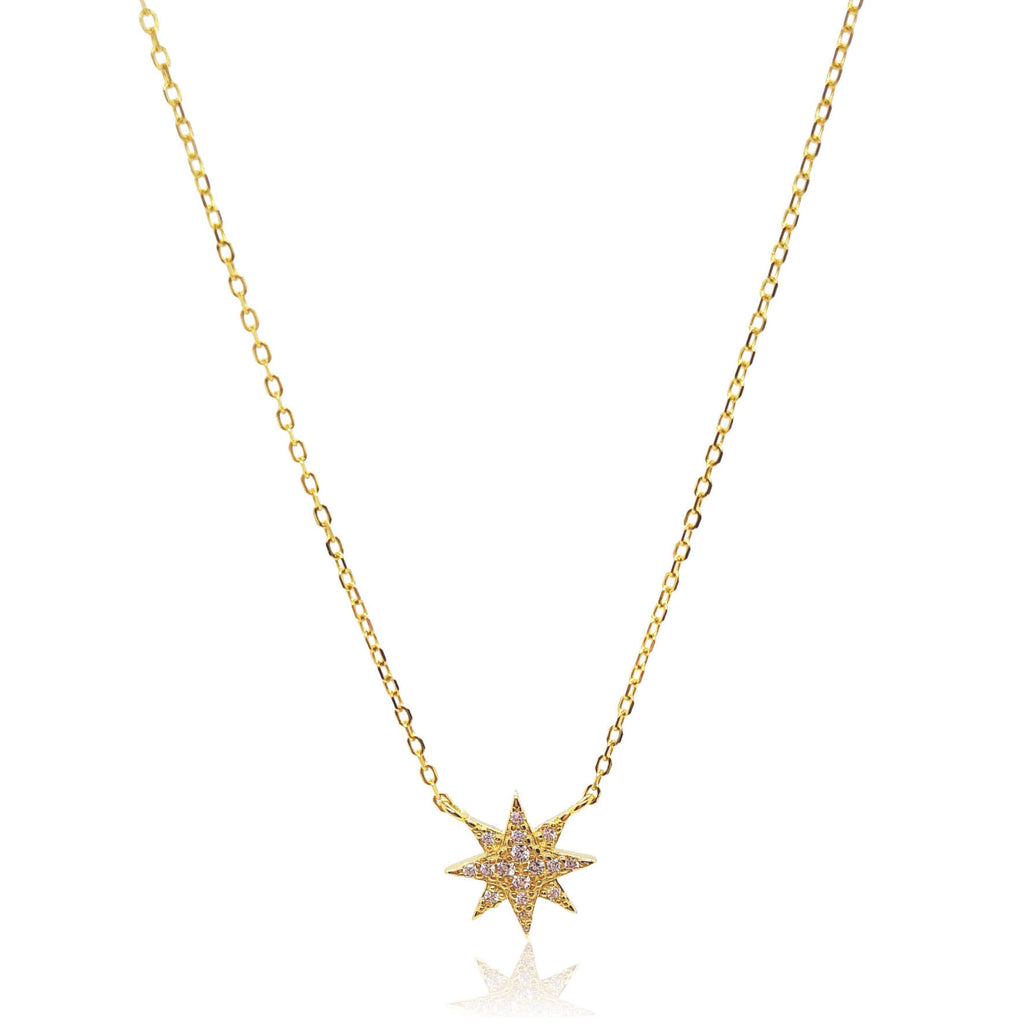 Celeste Gold star necklace