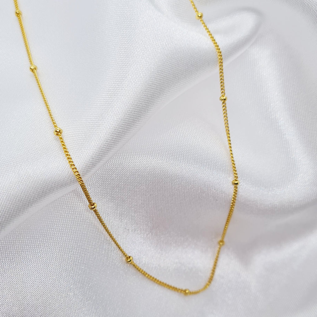 Gold chain layer necklace