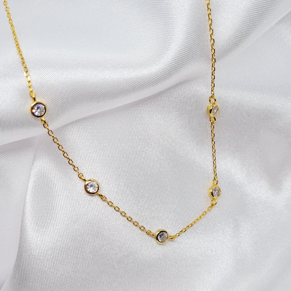 Gold layer necklace