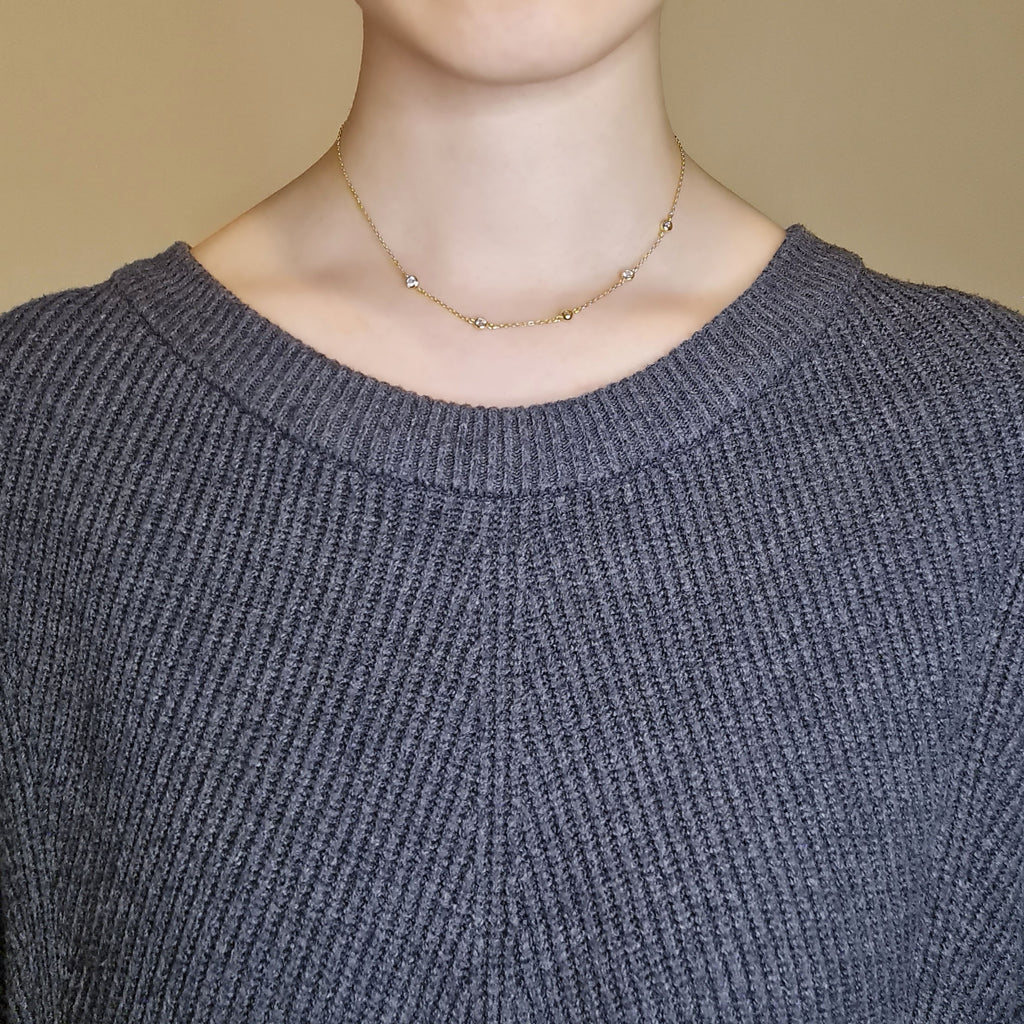 Gold layer necklace